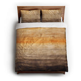 Ruidoso Brown & Orange queen - cotton - White Backing