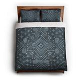 Durand Navy Blue queen - cotton - White Backing