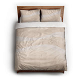 Sinuous Ivory Monochrome queen - cotton - White Backing
