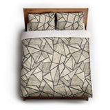 Harlan Ivory & Black queen - cotton - White Backing