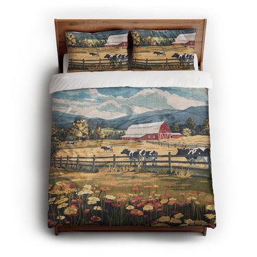 Vermont Spring Farmlife queen - cotton - White Backing