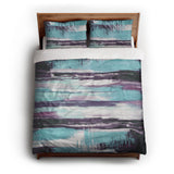 Jörgan Purple & Blue queen - cotton - White Backing