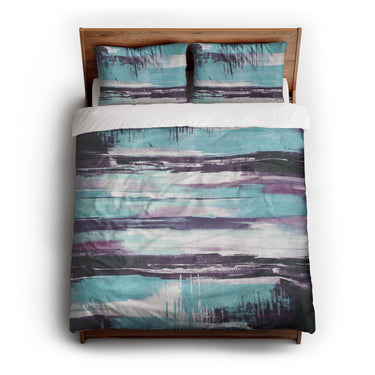 Jörgan Purple & Blue queen - cotton - White Backing