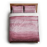 Jacinda Watercolor Pink Ombre queen - cotton - White Backing