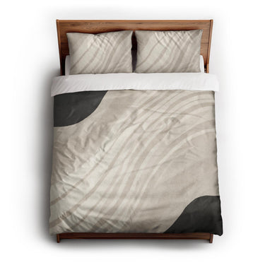 Elowin Ivory & Black queen - cotton - White Backing