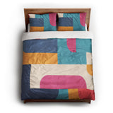 Bruno Multicolor queen - cotton - White Backing