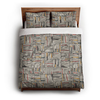 Atticus Multicolor Crosshatch Duvet Cover
