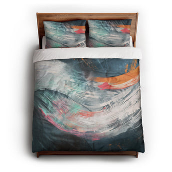 Triton Navy Polychrome Duvet Cover