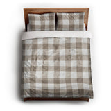 Buffalo Plaid Light Cedar Brown queen - cotton - White Backing
