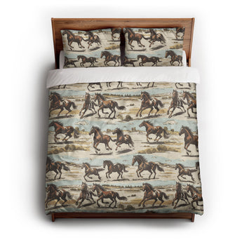 Wild Horses Duvet Cover