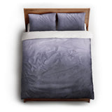 Kieran Watercolor Indigo Ombre queen - cotton - White Backing