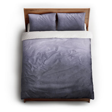 Kieran Watercolor Indigo Ombre queen - cotton - White Backing