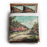Orange Grove queen - cotton - White Backing