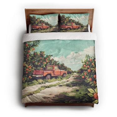 Orange Grove queen - cotton - White Backing
