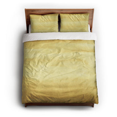 Jacinda Watercolor Yellow Ombre queen - cotton - White Backing