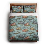 Frog Pond queen - cotton - White Backing