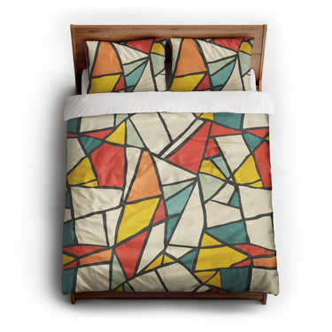 Arthur Multicolor queen - cotton - White Backing