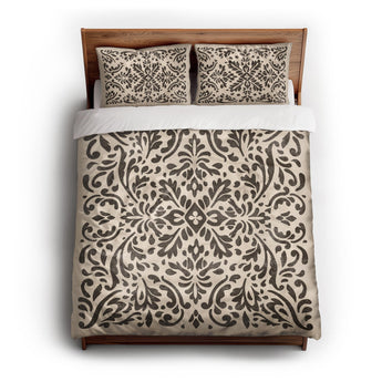 Floranna Ivory & Black Duvet Cover