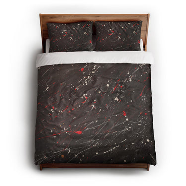 Edgar Red & Vintage Black queen - cotton - White Backing