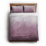 Kieran Watercolor Mauve Ombre queen - cotton - White Backing
