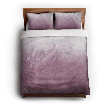 Kieran Watercolor Mauve Ombre queen - cotton - White Backing