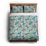 Breezy Pinwheels queen - cotton - White Backing