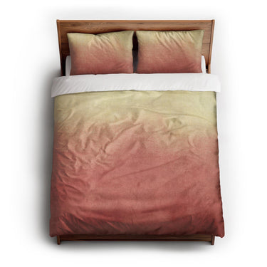 Kieran Watercolor Peach Ombre queen - cotton - White Backing