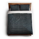 Euclid Black & Slate queen - cotton - White Backing