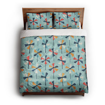 Breezy Pinwheels Duvet Cover