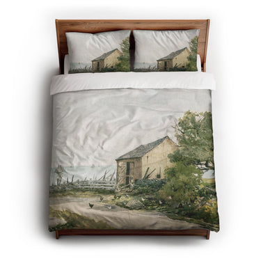 Road to the Shore by William Newton queen - cotton - White Backing