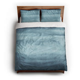 Jacinda Watercolor Blue Ombre queen - cotton - White Backing