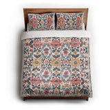 Corriana Navy & Red queen - cotton - White Backing