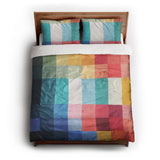 Polyphony Multicolor Vibrant queen - cotton - White Backing