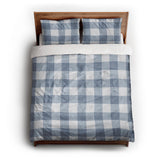 Buffalo Plaid Steel Blue queen - cotton - White Backing