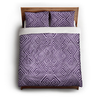 Hoffman Purple Duvet Cover