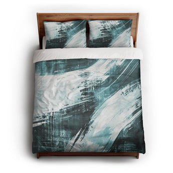 Emil Deep Teal Duvet Cover