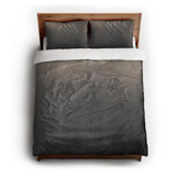Kieran Watercolor Greige Ombre queen - cotton - White Backing
