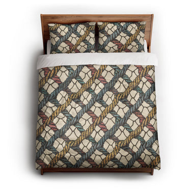 Naval Rope Multicolor queen - cotton - White Backing
