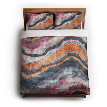 Helga Blue & Purple Duvet Cover