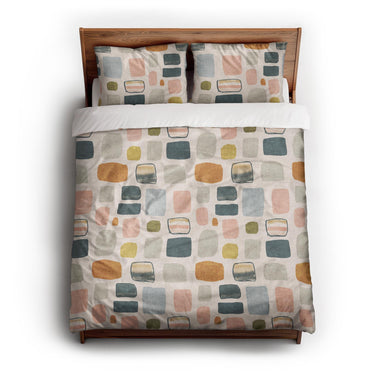 Calliope Ivory Multicolor queen - cotton - White Backing