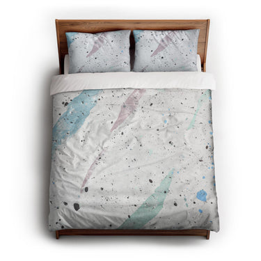 Stephanie Cool Splatter queen - cotton - White Backing