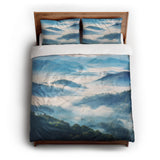Blue Ridge Mountains queen - cotton - White Backing