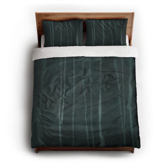 Felix Bleach Dye Deep Teal Duvet Cover