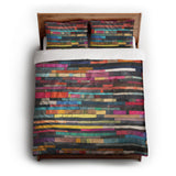 Konrad Multicolor queen - cotton - White Backing