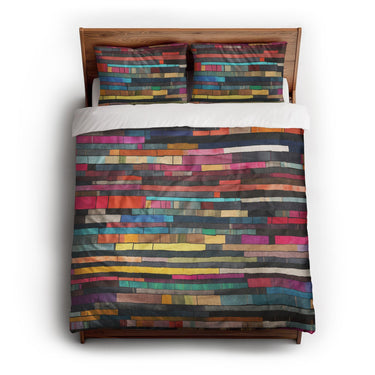 Konrad Multicolor queen - cotton - White Backing