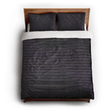 Euclid Black & Purple queen - cotton - White Backing