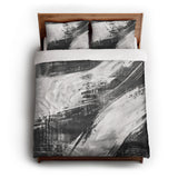 Emil Charcoal Grey queen - cotton - White Backing