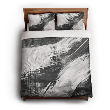 Emil Charcoal Grey queen - cotton - White Backing
