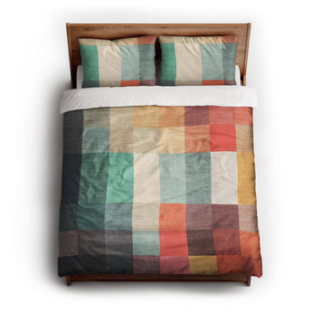 Polyphony Multicolor Earthtone Duvet Cover