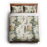 Paddleboard Party queen - cotton - White Backing